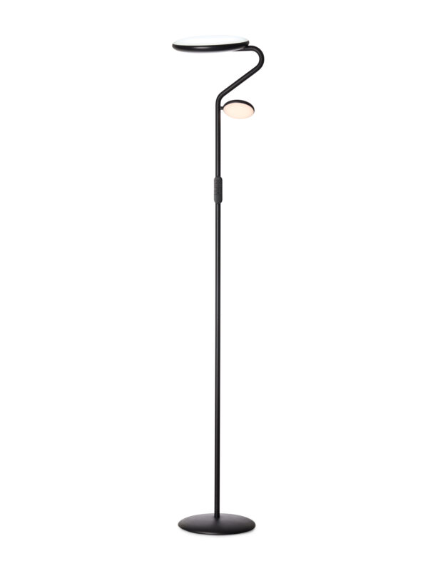 Slim Uplight Floor Lamp Black