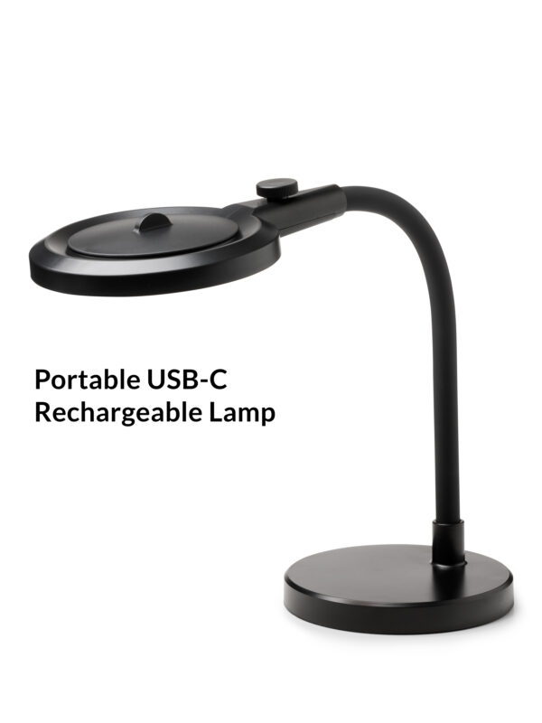 Magni Charge Portable Table Lamp Black