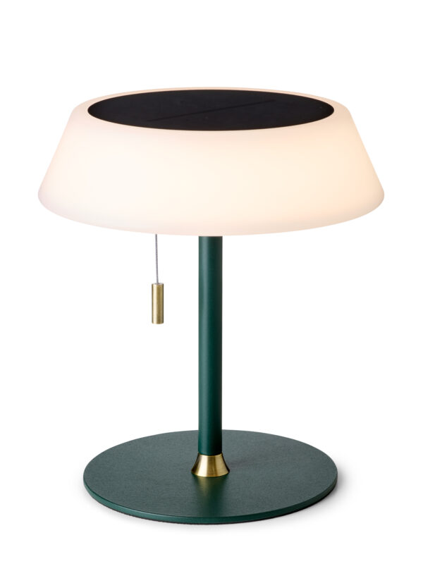 Solar Portable Table Lamp Dark Green